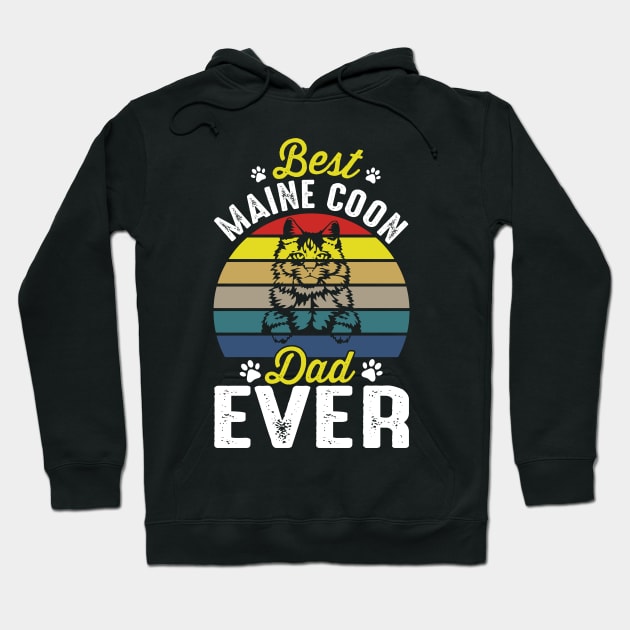 Best maine coon dad ever Hoodie by Lever K mauldin